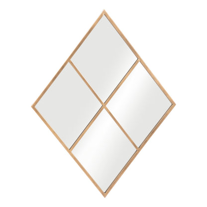Gold Diamond Steel Framed Accent Mirror