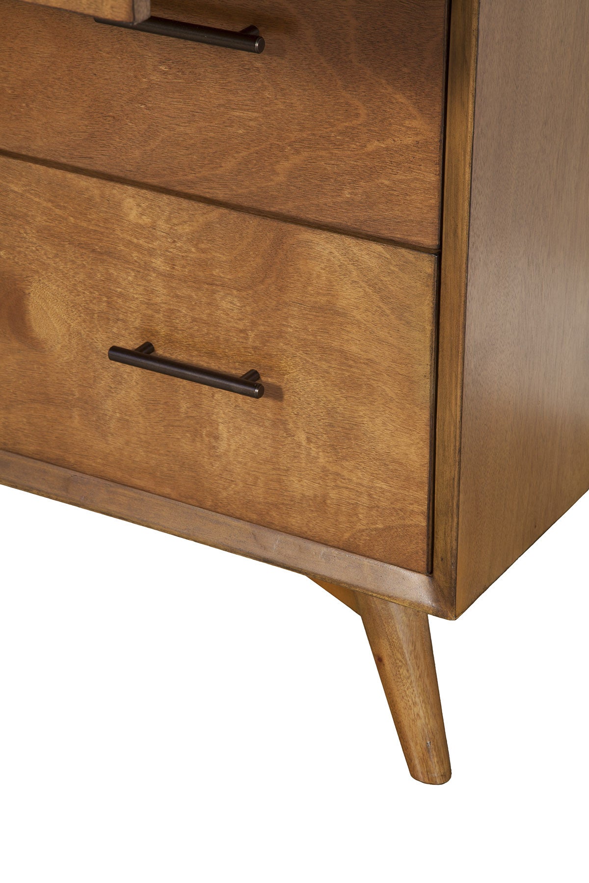 Brown Solid Wood Four Drawer Chest image 8
