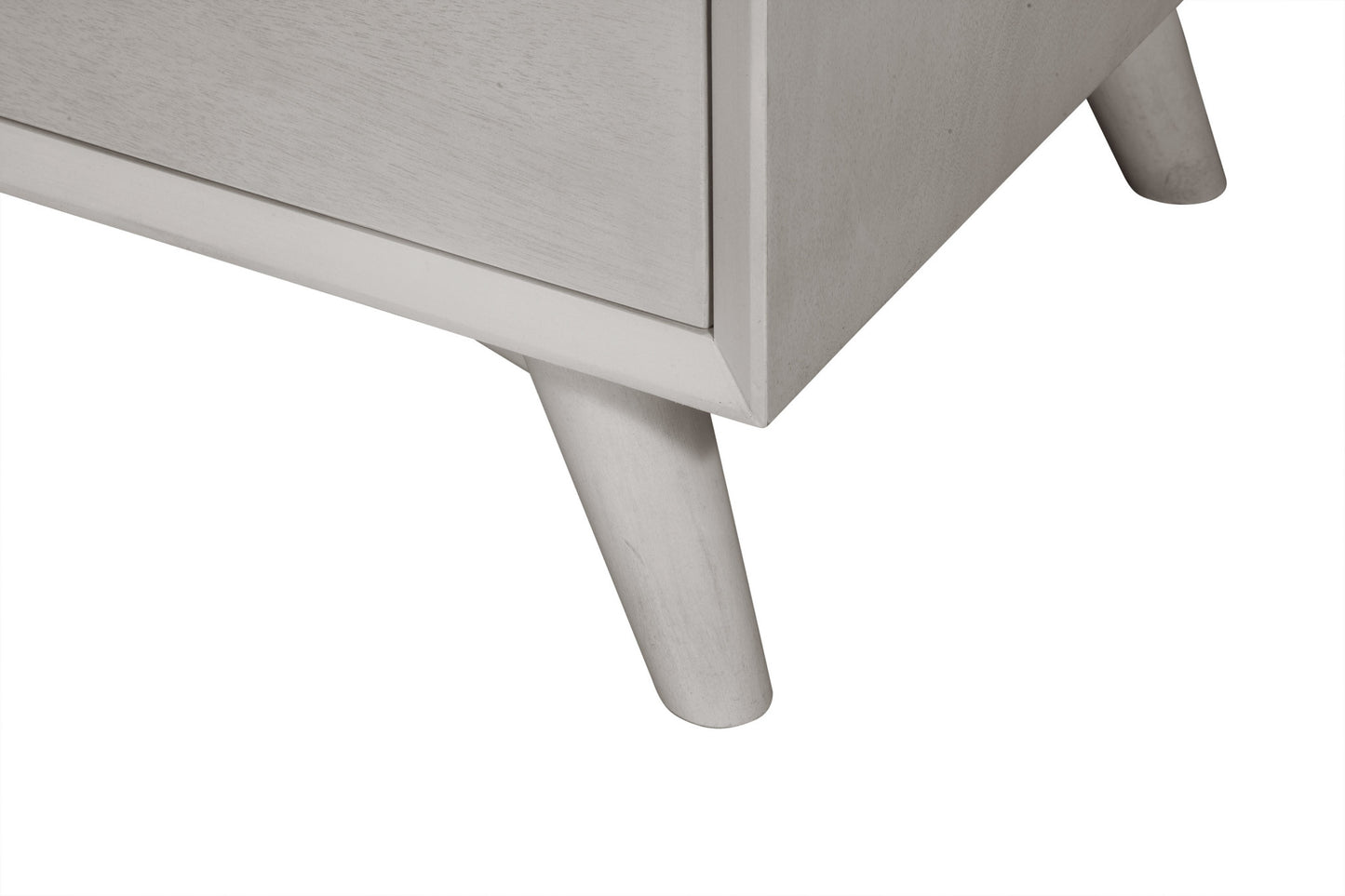 Gray Solid Wood Seven Drawer Double Dresser image 4