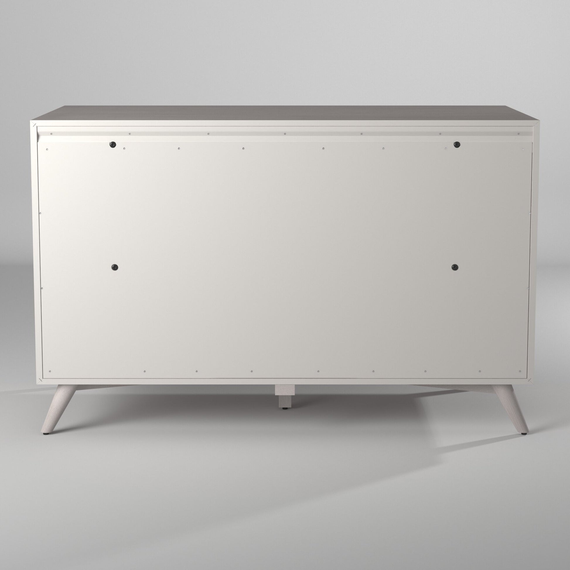 Gray Solid Wood Seven Drawer Double Dresser image 6