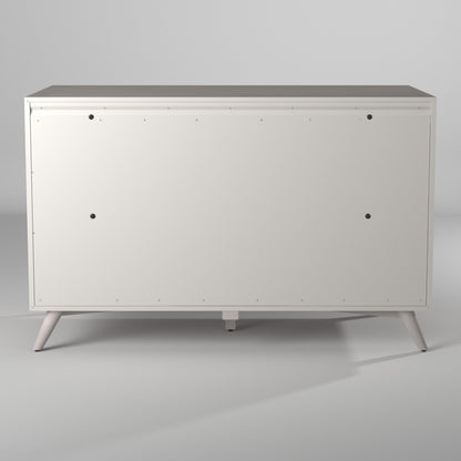 Gray Solid Wood Seven Drawer Double Dresser image 6