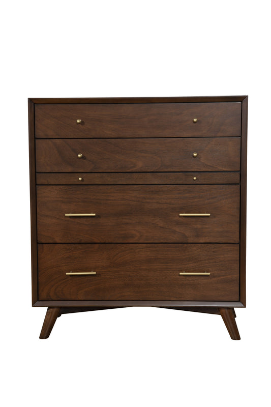 Mahogany Solid Wood Four Drawer Dresser image 2