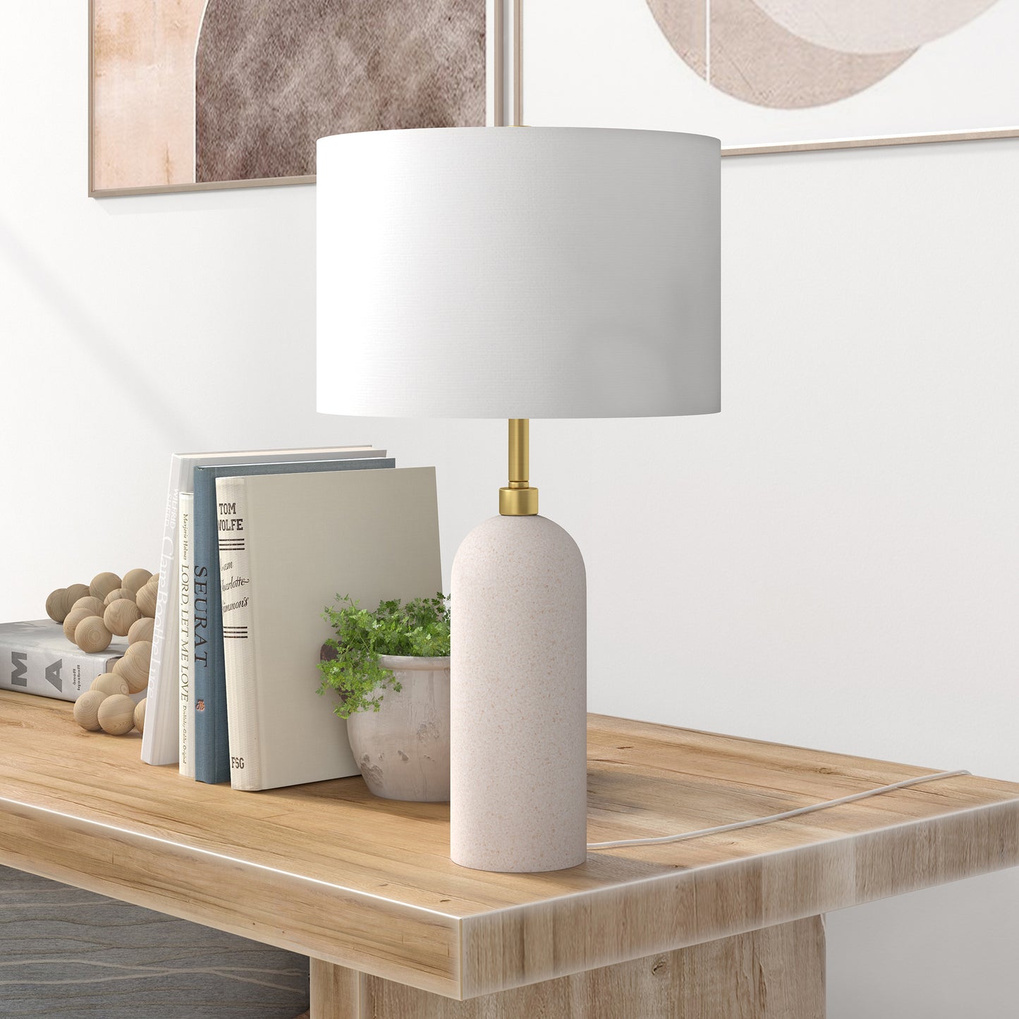 Sand Table Lamp w/ Shade