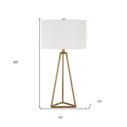 Gold Table Lamp w/ Shade