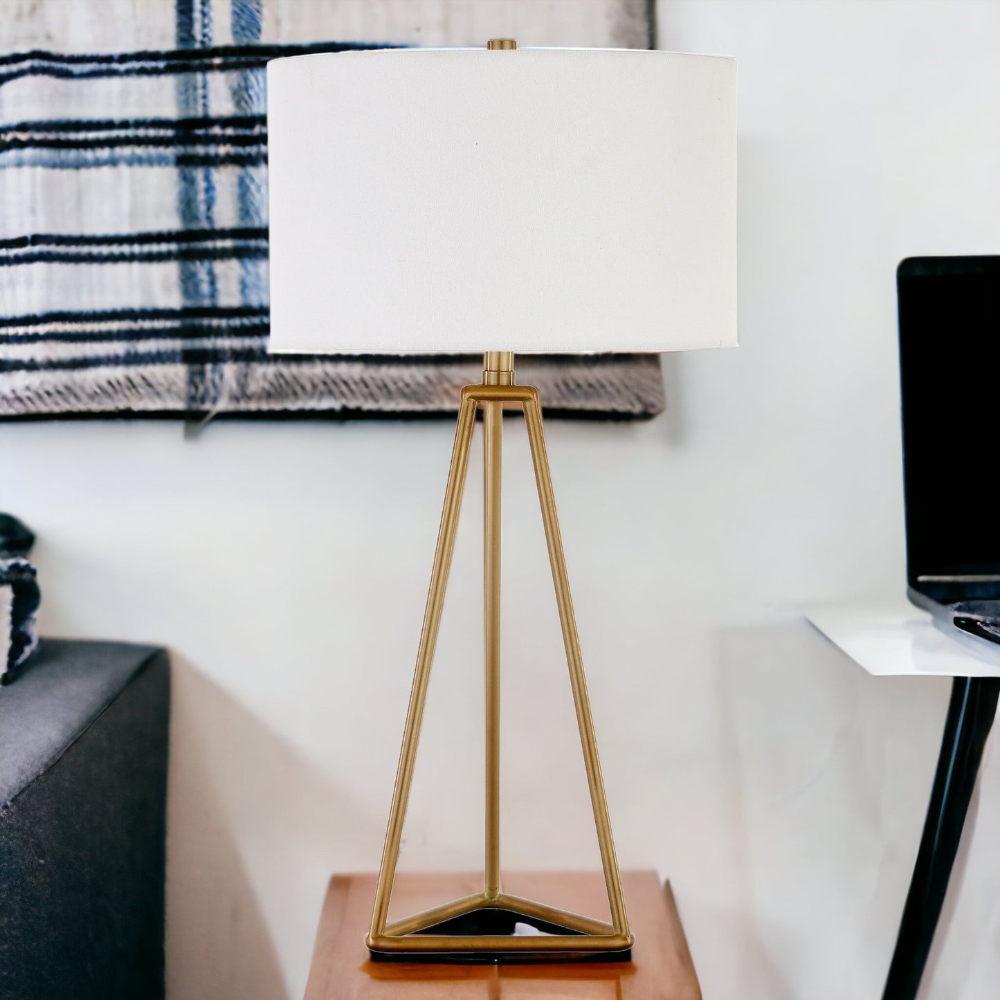 Gold Table Lamp w/ Shade