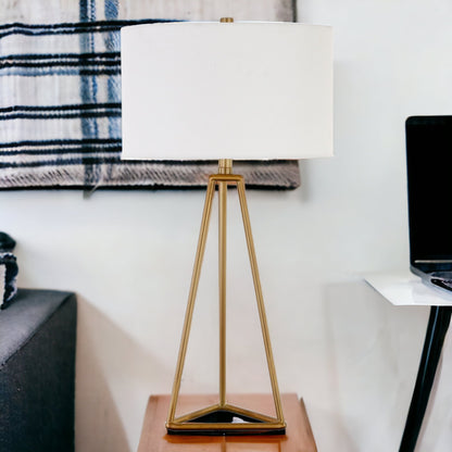 Gold Table Lamp w/ Shade