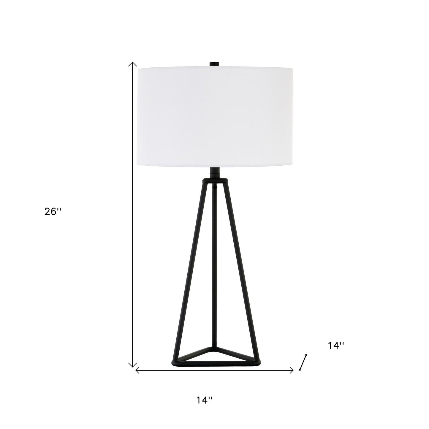 Black Table Lamp w/ Shade