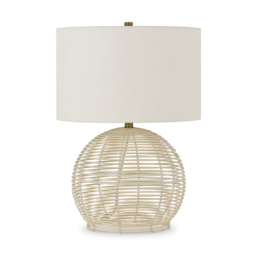 Natural Rattan Table Lamp w/ Shade
