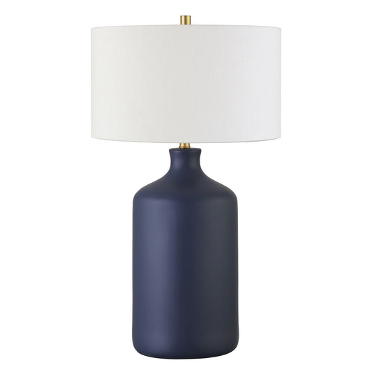 Navy Blue Table Lamp w/ Shade
