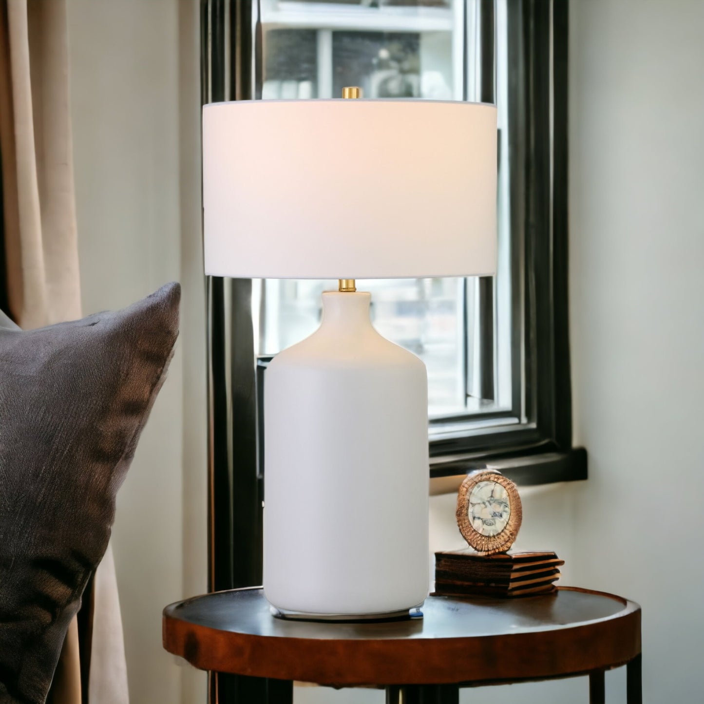 White Table Lamp w/ Shade