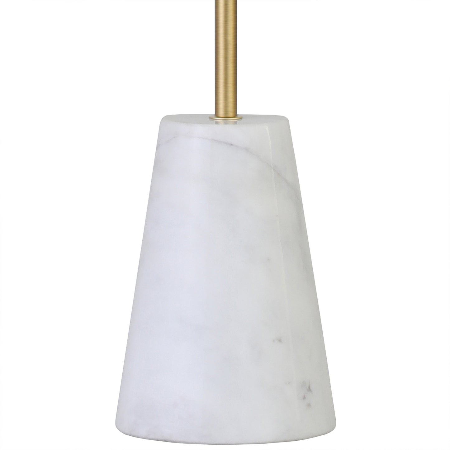 Gold & White Marble Table Lamp w/ Shade