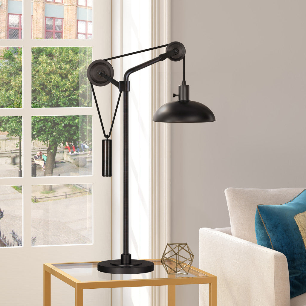 Black Adjustable Desk Table Lamp w/ Shade