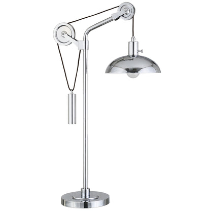 Silver Adjustable Desk Table Lamp w/ Shade