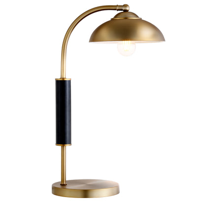 Gold & Black Desk Table Lamp w/ Shade