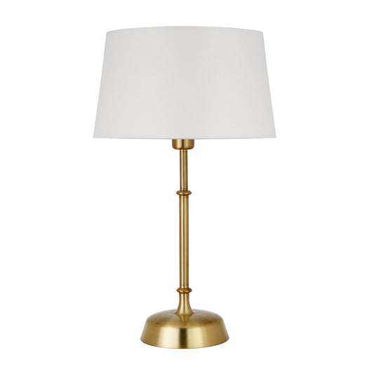 Brass Table Lamp w/ Shade