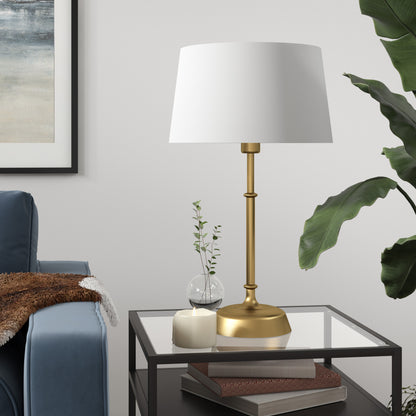 Brass Table Lamp w/ Shade