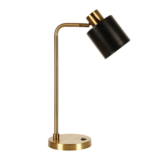 Gold Desk Table Lamp w/ Shade