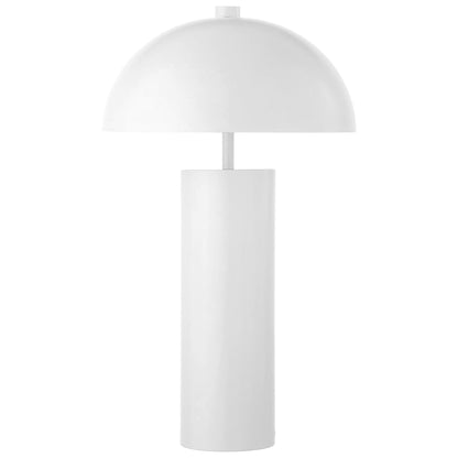 White Table Lamp w/ White Shade