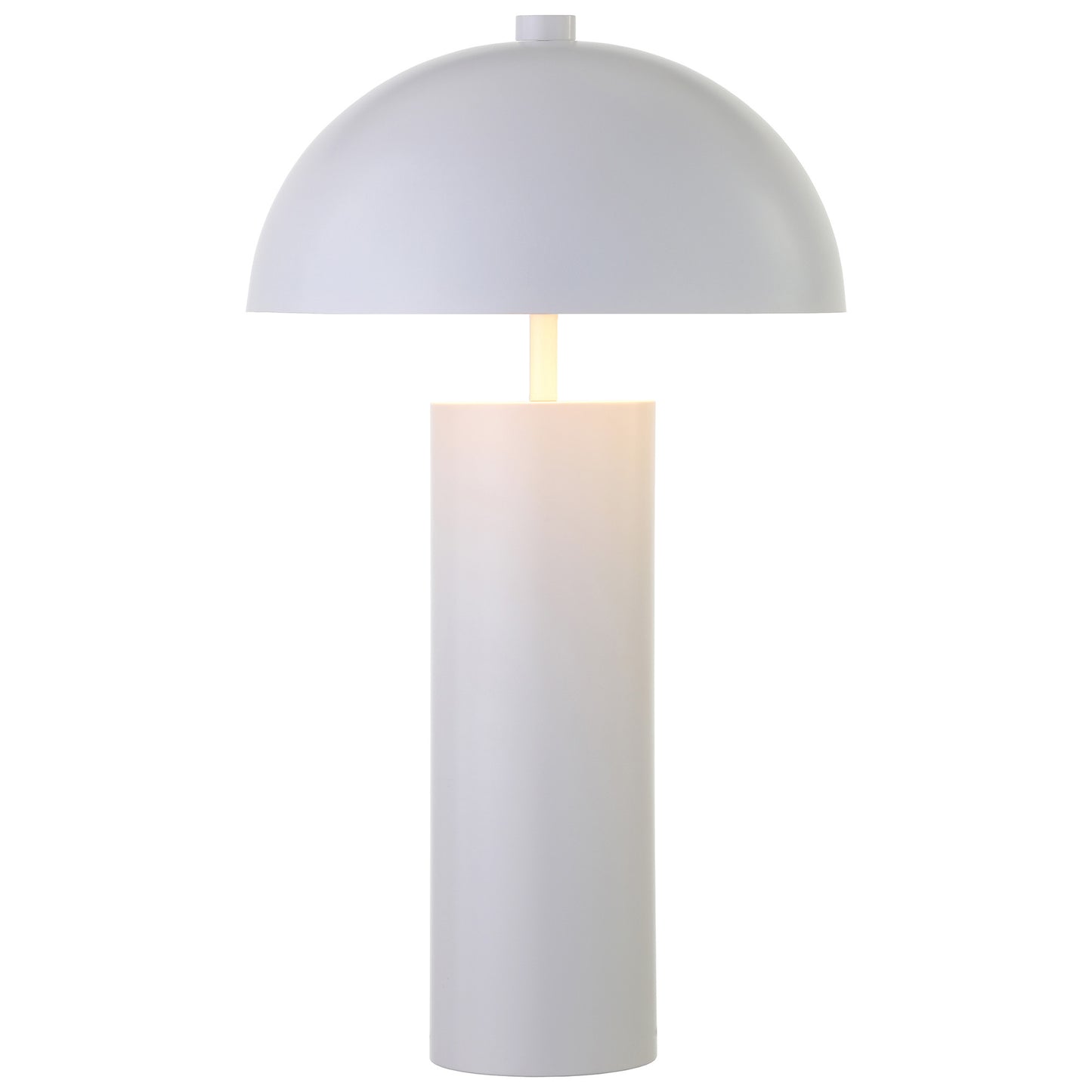 White Table Lamp w/ White Shade