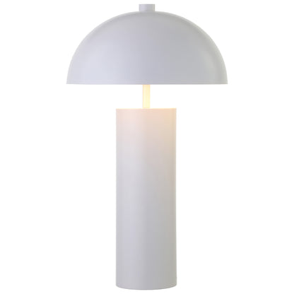 White Table Lamp w/ White Shade