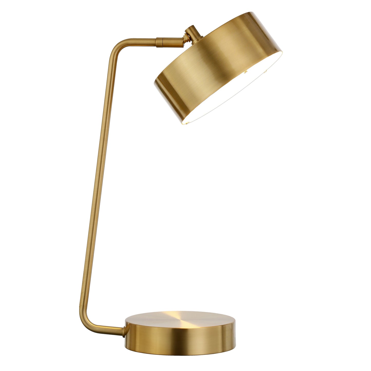 Brass Desk Table Lamp w/ Brass Shade