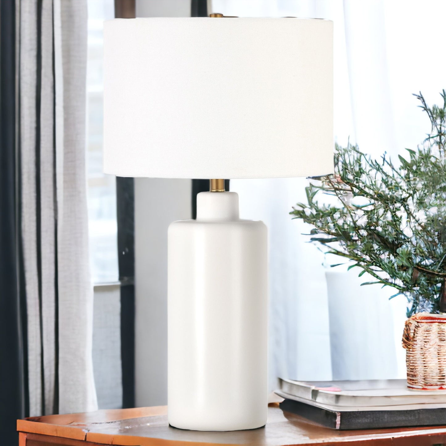 White Table Lamp w/ Shade