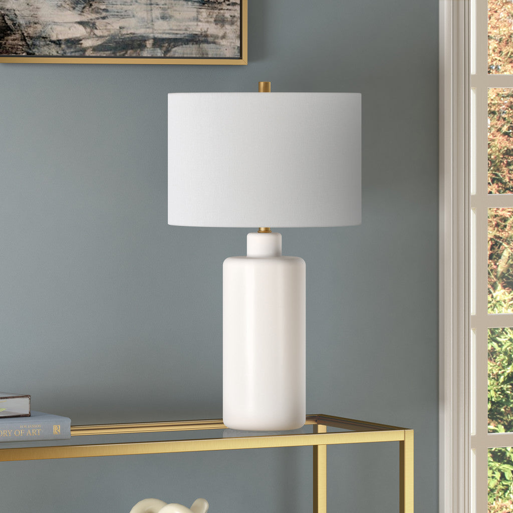 White Table Lamp w/ Shade