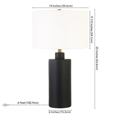 Black Table Lamp w/ Shade