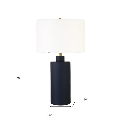 Navy Blue Table Lamp w/ Shade