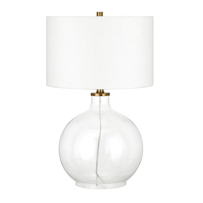 Clear Glass Table Lamp w/ Shade