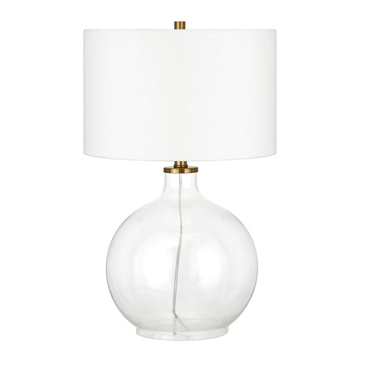 Clear Glass Table Lamp w/ Shade