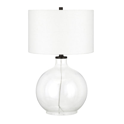 Clear Glass Table Lamp w/ Shade
