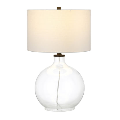 Clear Glass Table Lamp w/ Shade
