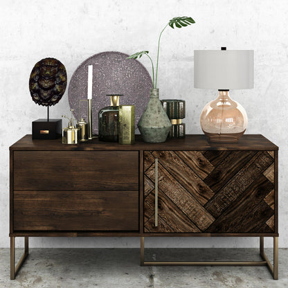 Gold Glass Globe Table Lamp w/ Shade