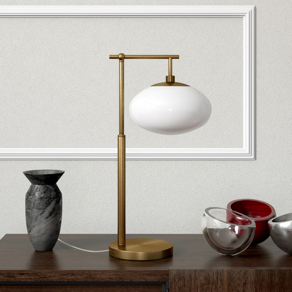 Brass Table Lamp w/ Shade