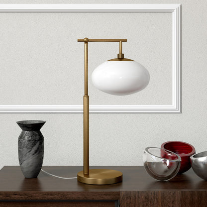 Brass Table Lamp w/ Shade