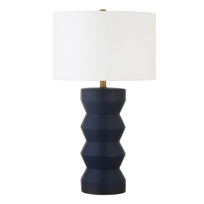 Navy Blue Table Lamp w/ Shade