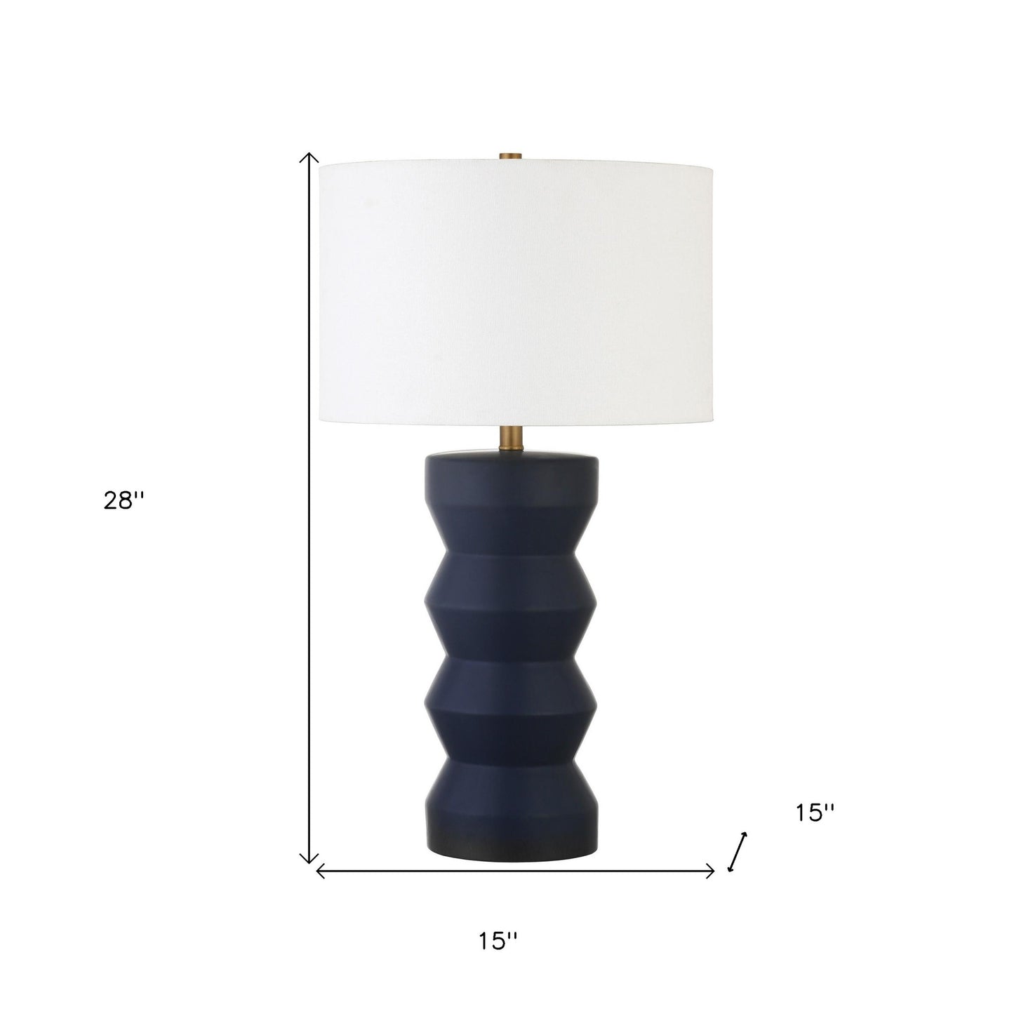 Navy Blue Table Lamp w/ Shade