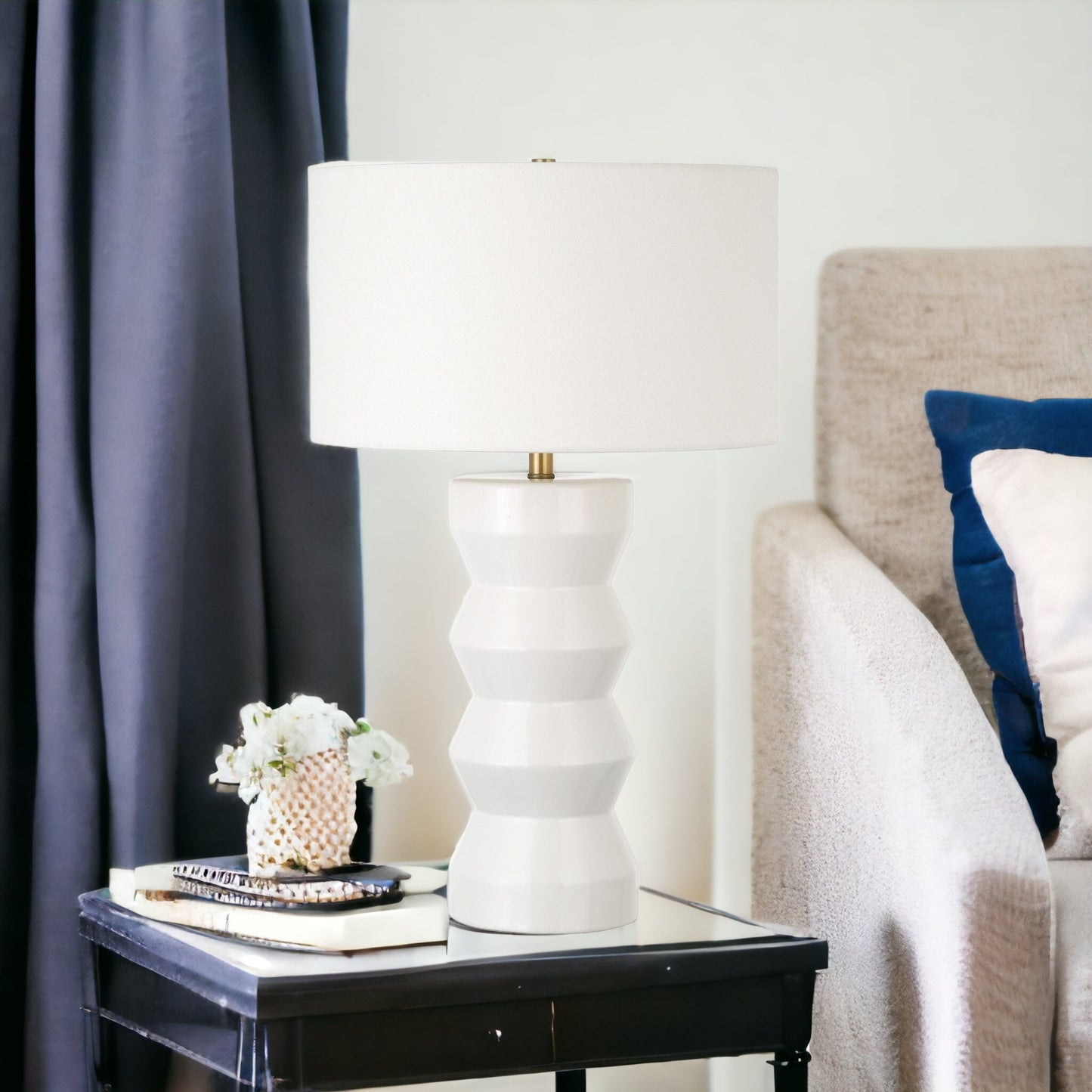 White Table Lamp w/ Shade