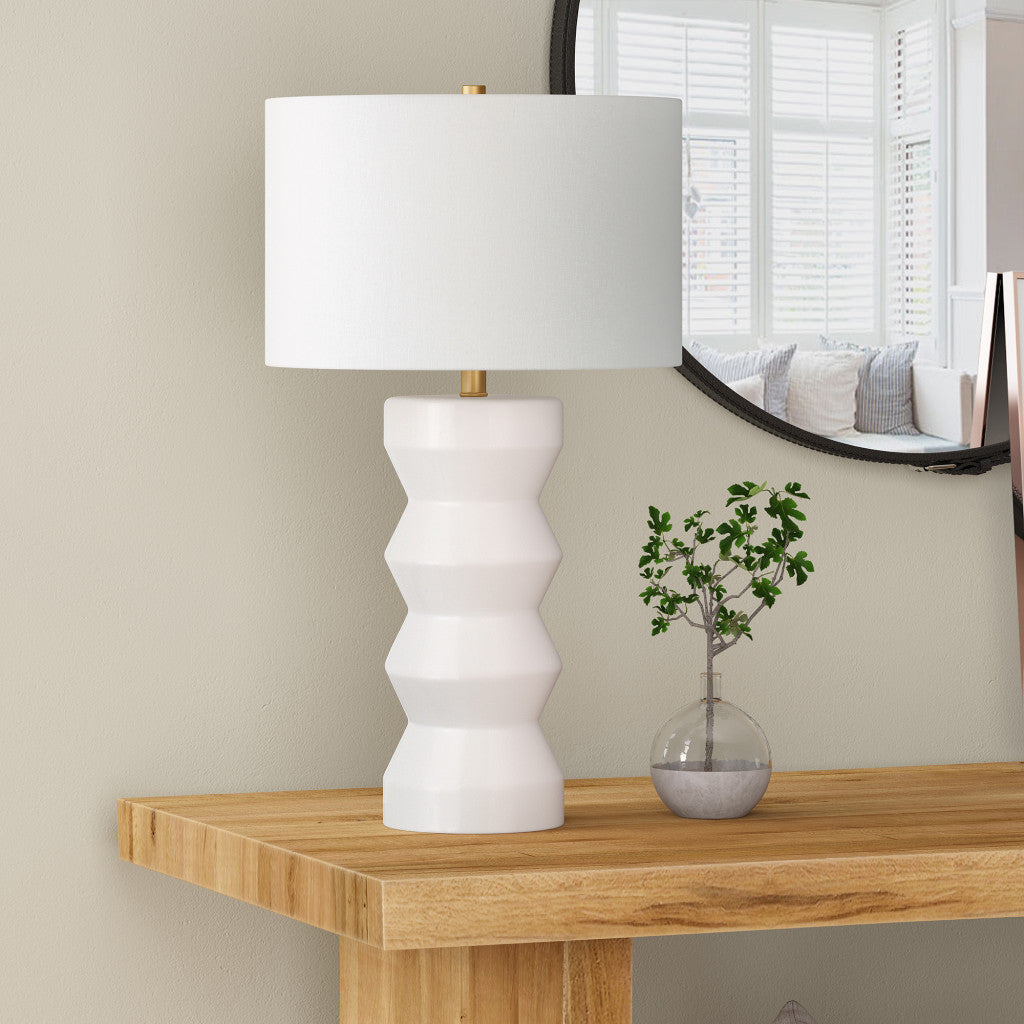 White Table Lamp w/ Shade