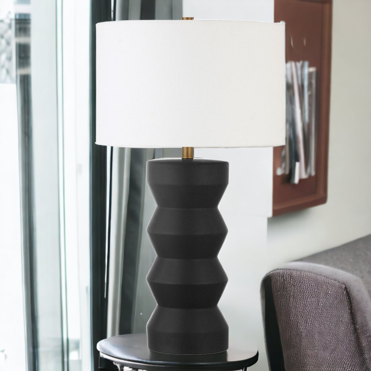 Black Table Lamp w/ Shade