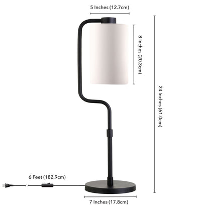 Black Table Lamp w/ Shade