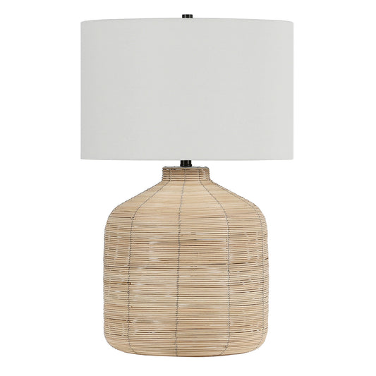 Natural Rattan Table Lamp w/ Shade