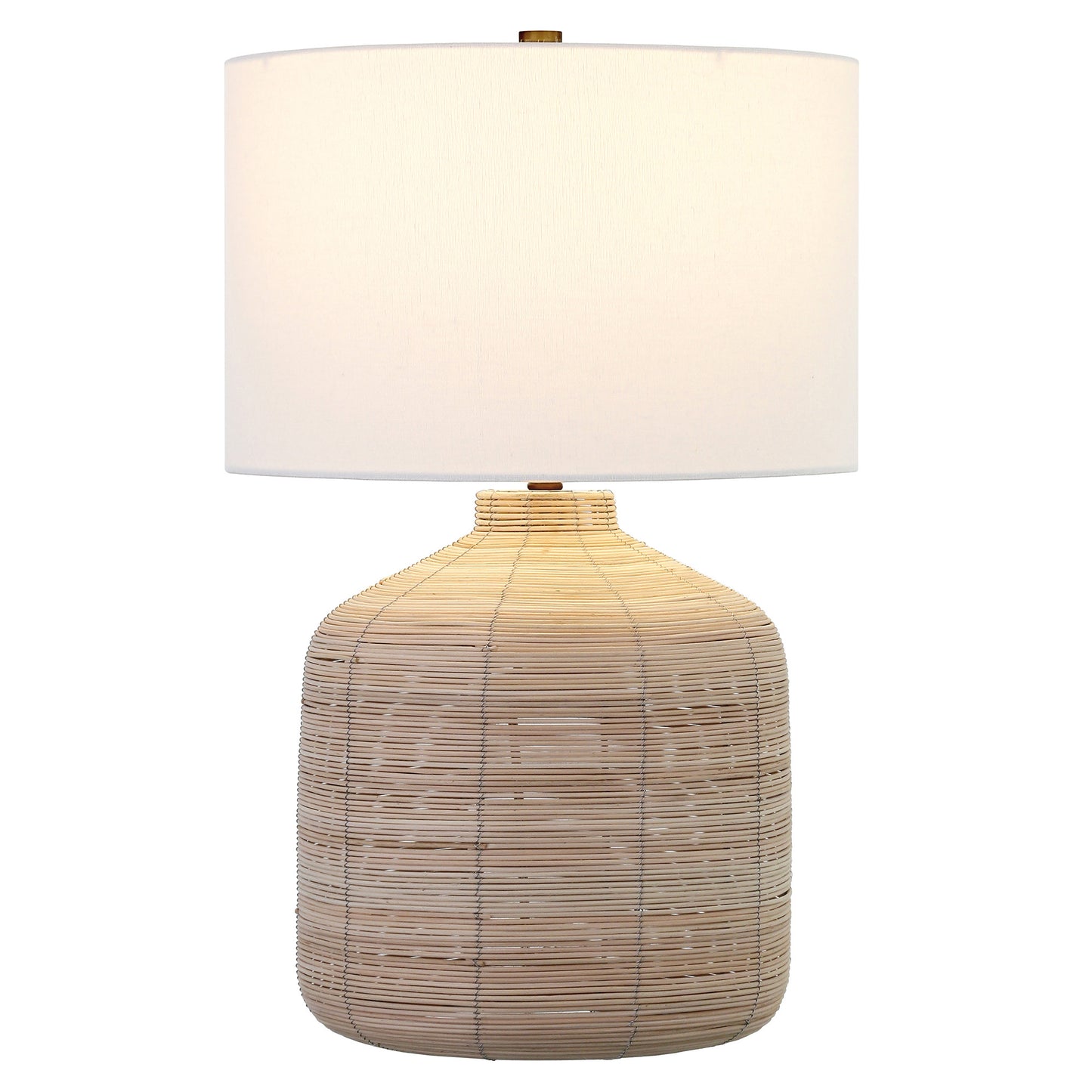 Natural Rattan Table Lamp w/ Shade