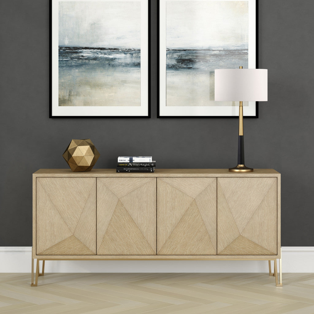 Black & Gold Table Lamp w/ Shade