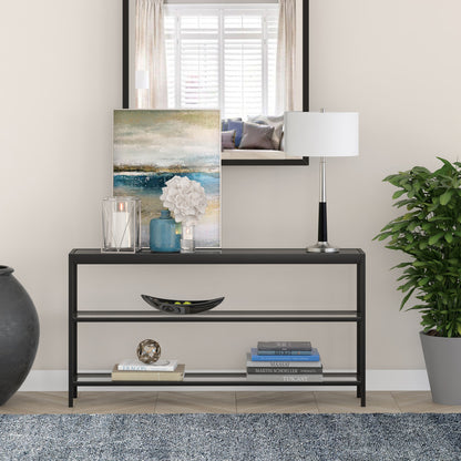 Black & Silver Table Lamp w/ Shade