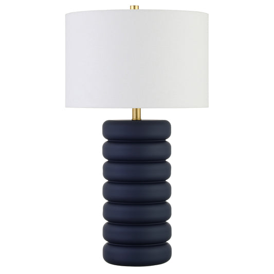 Navy Blue Table Lamp w/ Shade