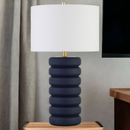 Navy Blue Table Lamp w/ Shade