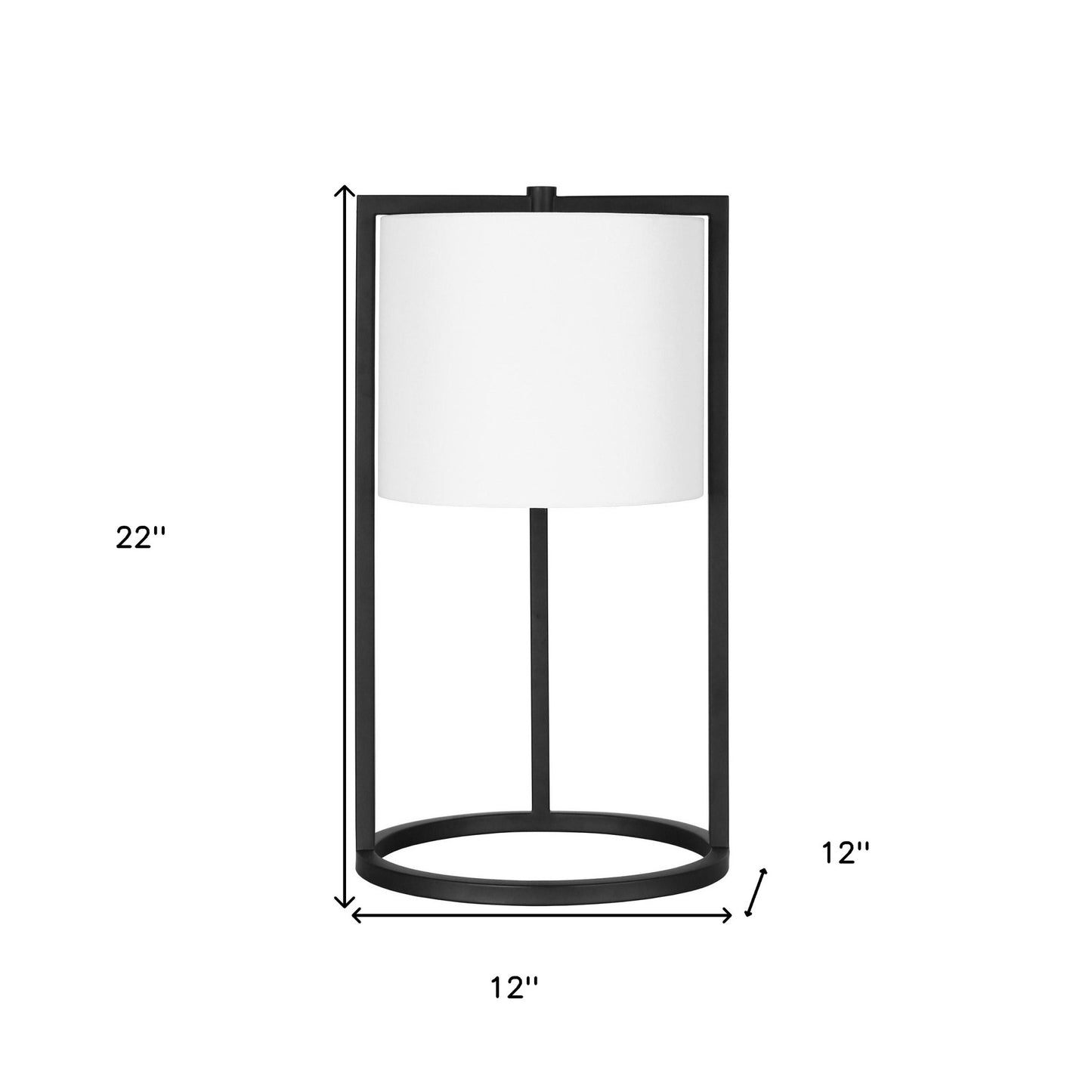 Black Table Lamp w/ Shade