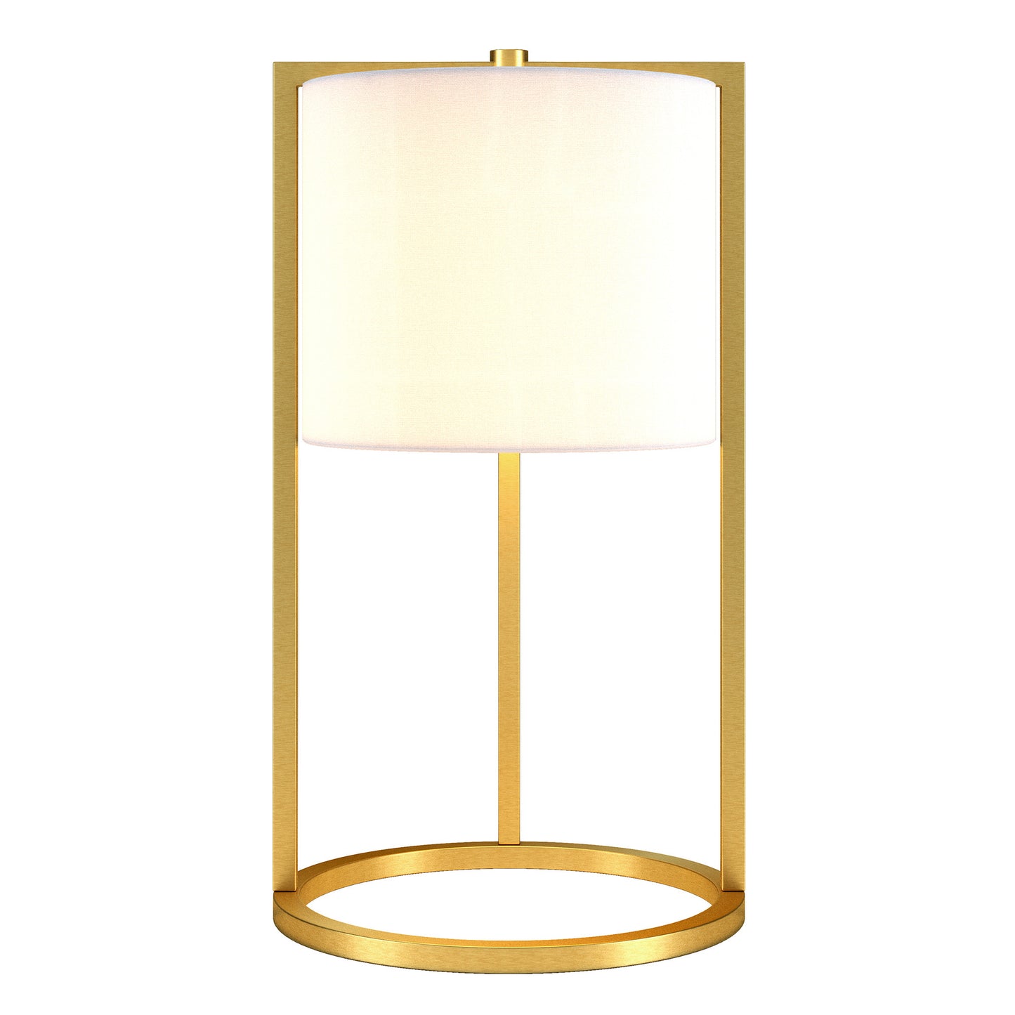 Brass Table Lamp w/ Shade